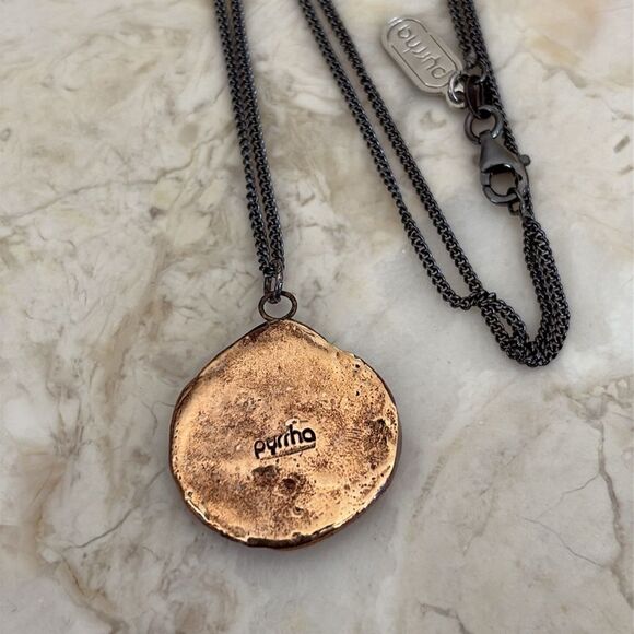 NEW Pyrrha “Neptune” Talisman Rare Retired Bronze & Sterling Silver - Picture 4 of 11